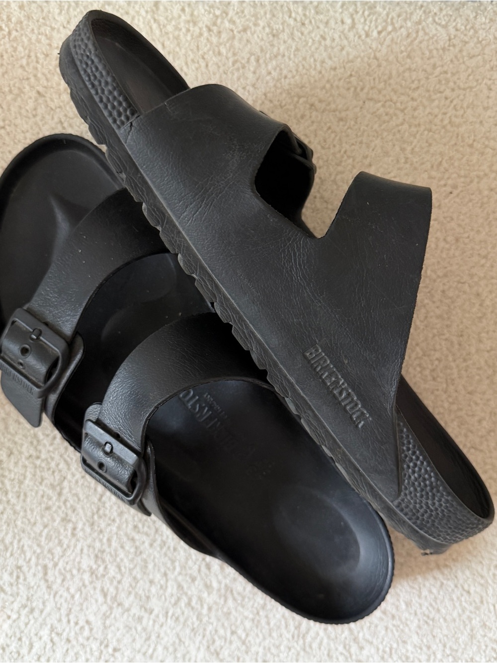 Birkenstock Arizona EVA Black Slide Sandals Sz 43 *see pics* - Picture 6 of 6
